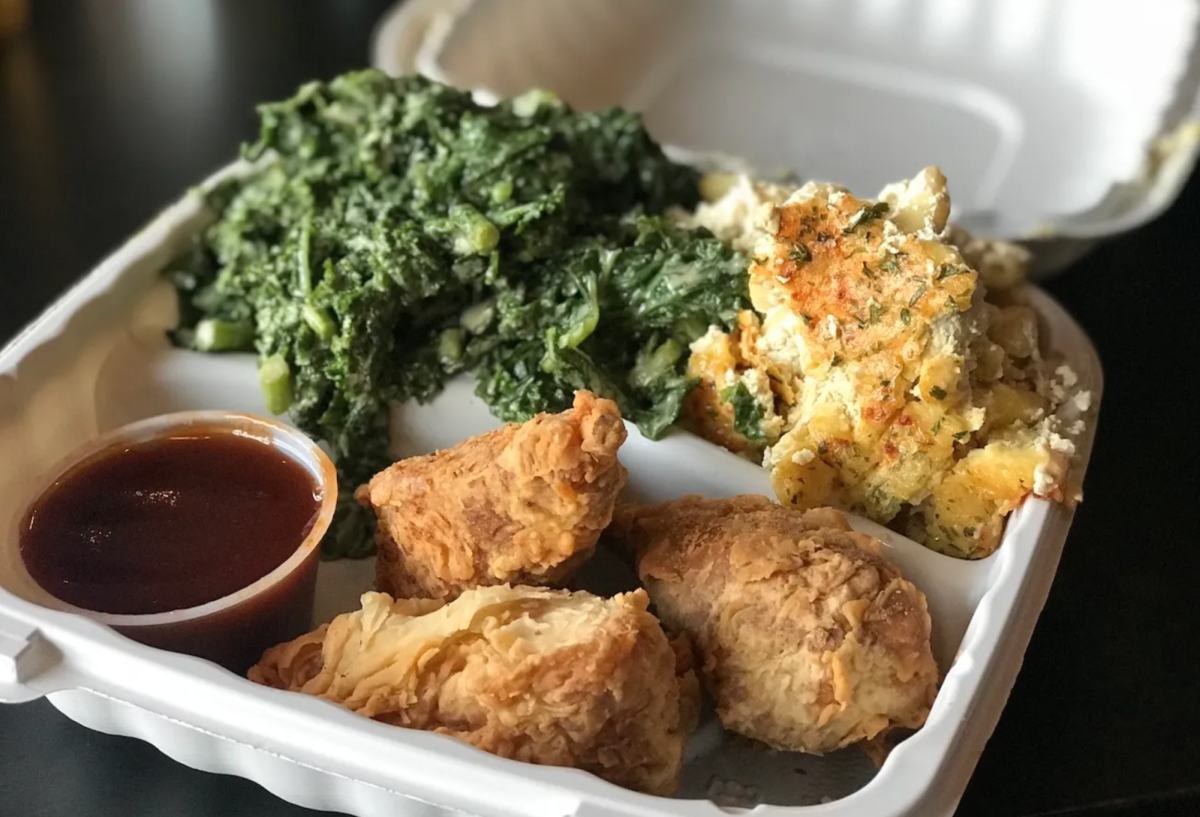 NuVegan Café offers Southern-style comfort vegan food. Photo: Deliciously Kind.