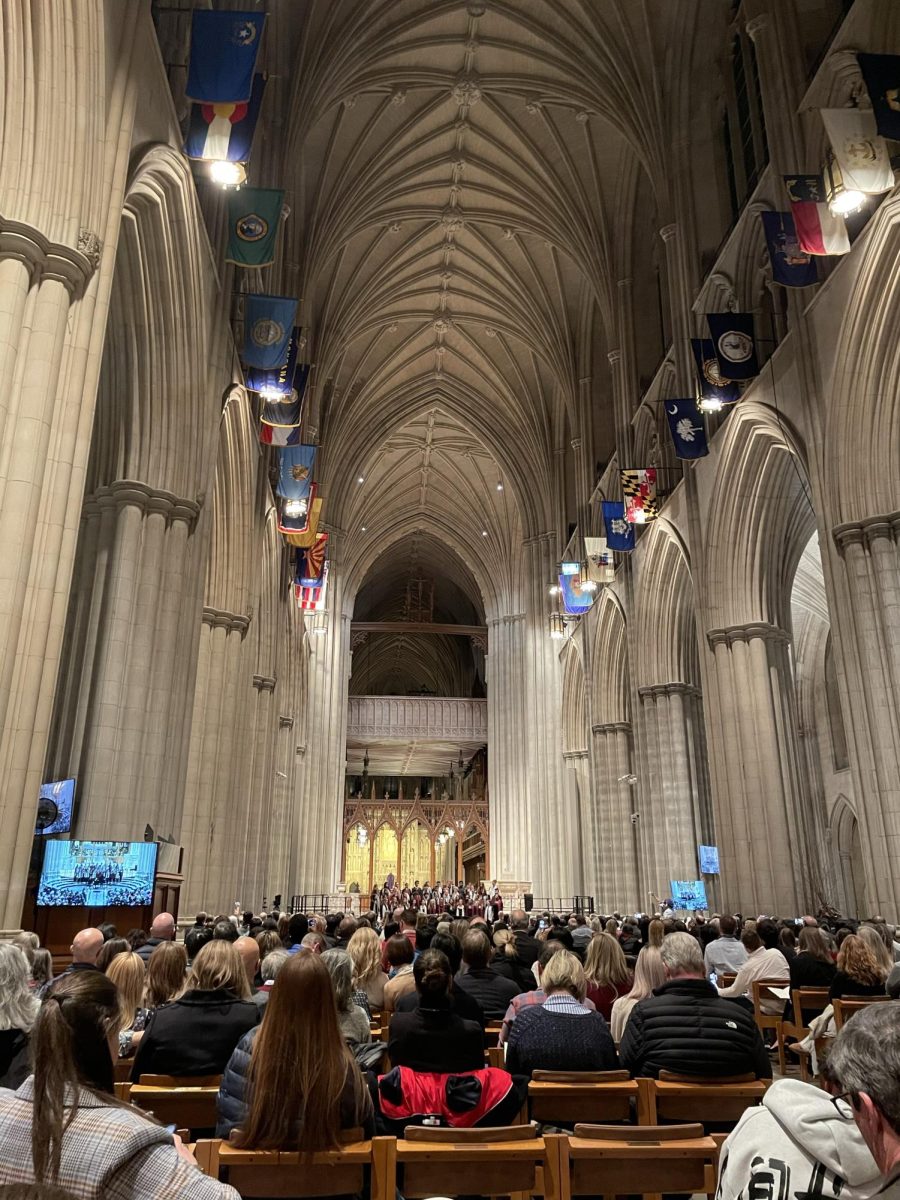The Sidwell Friends Chorus sang at the National Cathedral for the Independent Schools’ Choral Festival.