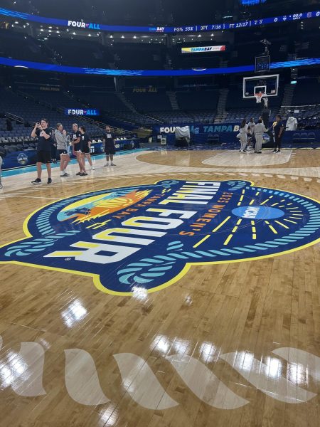 Teams fight hard while competing in the NCAA tournament championships this year. 