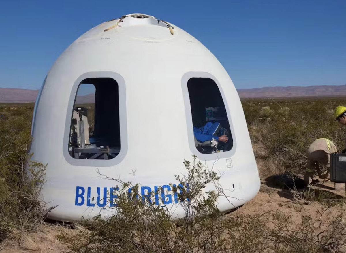 The star-studded passenger list of the Blue Origin drew significant attention.