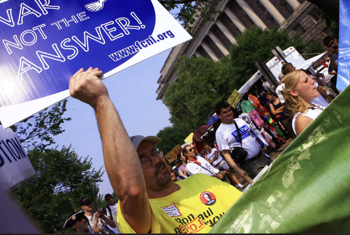 The group of Quakers walked over 300 miles from New York City to Washington in protest.